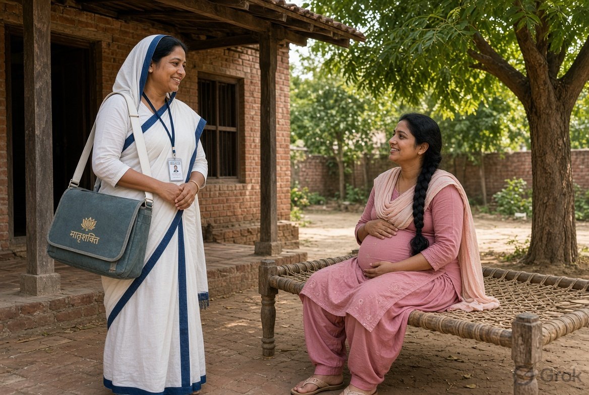 ASHA with a mother at home — North