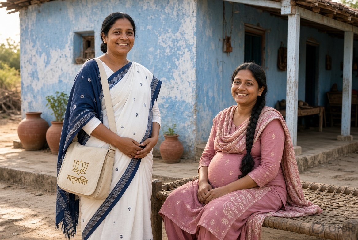 ASHA with a mother at home — West